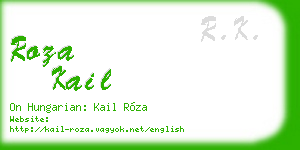 roza kail business card