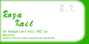 roza kail business card